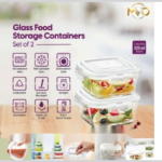 GLASS FOOD STORAGE CONTAINERS