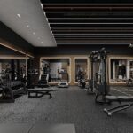 Indoor gym setup