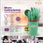 SILICONE CIOOKING SPATULA WITH WOODEN HANDLE