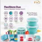 SILICONE COLLAPSIBLE CONTANIER SET OF 2
