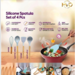 SILICONE SPATULA SET OF 4 PCS